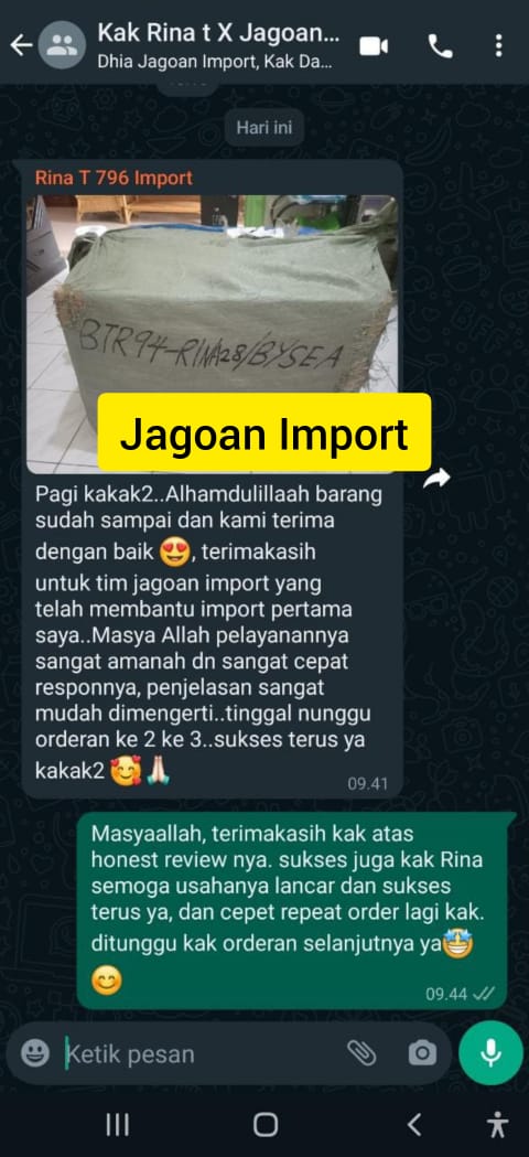 TESTIMONI JAGOAN IMPORT